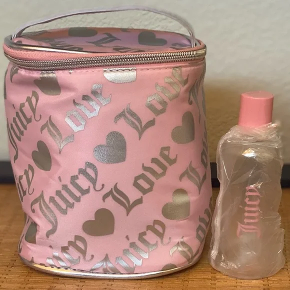 Juicy Couture Pink and Silver Cosmetic Bag - Picture 2 of 8